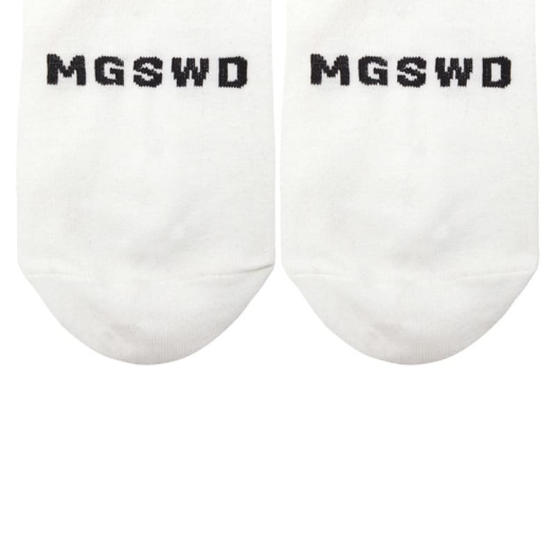 MARGESHERWOOD SOLID SYMBOLSOCKS_white