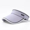 Fashionable UV Protection Women Sun Hat Elastic Adjustable Wide Brim Sports Visor Breathable Tennis Hat Summer Outdoor