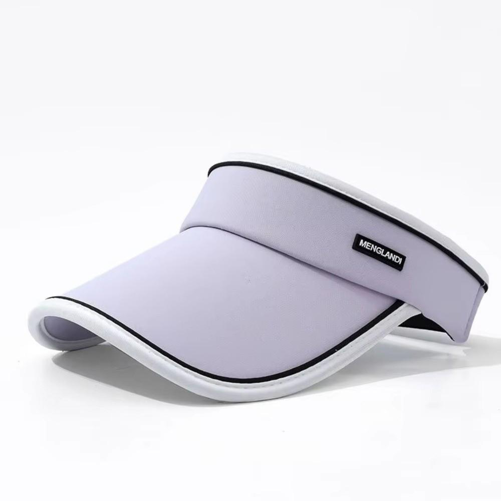 Fashionable UV Protection Women Sun Hat Elastic Adjustable Wide Brim Sports Visor Breathable Tennis Hat Summer Outdoor