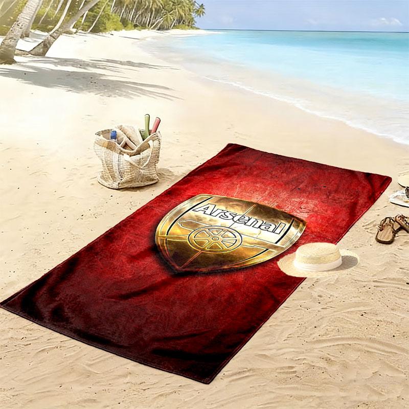 Arsenal F Print Beach Towel, Large Soft Quick Dry Towel for Beach Camping Swimming