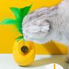 Іграшка для котів, Ананас-гойдалка з м'ячиком з котячою м'ятою та вудкою з пір'ям, Самостійно вирівнюється Інтерактивна іграшка для кошенят, Стійка до укусів Товари для домашніх тварин
