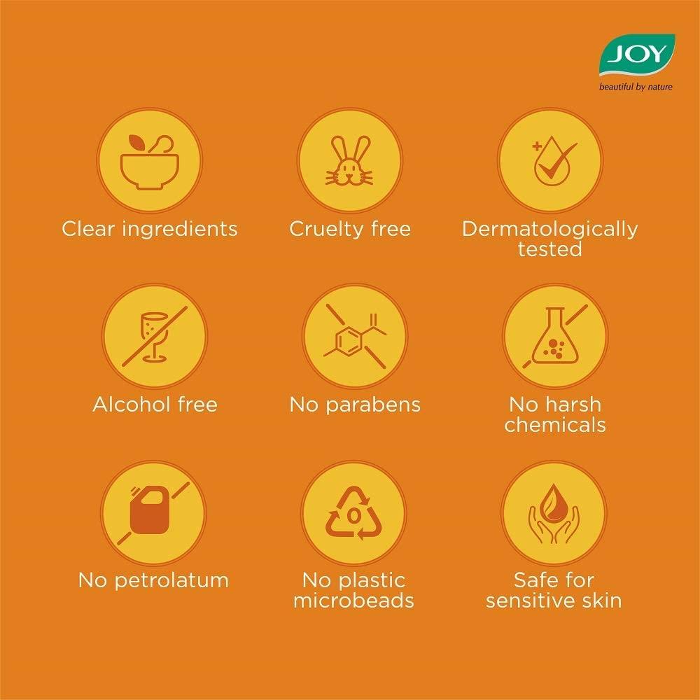 JOY Vitamin C Brightening Face Wash 100ml Pack of 2 For Glowing, Radiant Skin and Spot Reduction