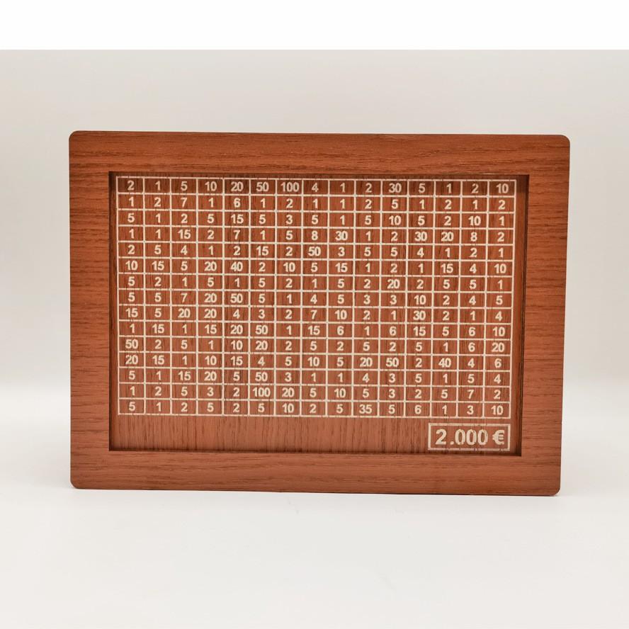 

1000/2000/3000/5000/10000 евро копилка деревянная копилка с многоразовой копилкой с копилками для сохранения целей и цифр