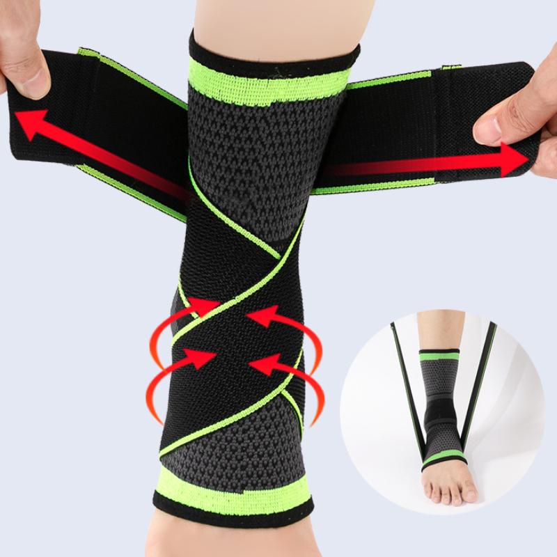 1 Protective PCS Football Ankle Support Adjustable Basketball Ankle Brace Compression Nylon Strap Belt Ankle Gym Protector
