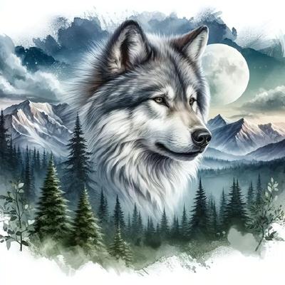 5D Diamond Painting Animal Wolf Head Full Round/Square Diamond Modern Home Decoration Wall Decoration Painting
