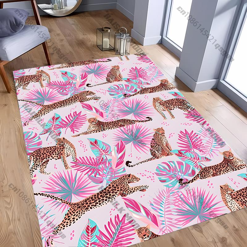 

3D Belize Leopard Theme Printed Carpet New Release! Rug for Living Room Bedroom,Office Areas,Durable Machine Washable Mat Gifts 40x60cm (16x24in)