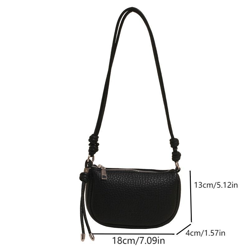 Fashion Simple Solid Color Shoulder Armpit Bag Ladies Pu Leather Crossbody Bags Casual Commuting Shoulder Bags