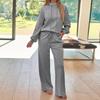 Two Piece Sets For Women Casual Loose Long Sleeve Shirts And High Waisted Drawstring Shorts Tracksuit Fall Outfits