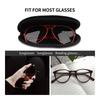 Charlie Kirk Glasses Case Cover  Zipper Sunglasses Pouch Men Women Daily Glasses Box Vintage Eyewear Organizer