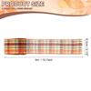 2 Roll Fall Plaid Burlap Ribbon Check Ribbon Plaid Wired Edge Ribbons for Thanksgiving Autumn Party DIY Bow Wrapping