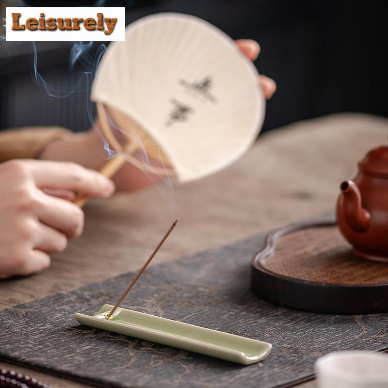 Lake Blue Plum Green Off-white Blue Black Incense Holder Creative Zen Garden Incense Burners Aromatherapy Censer Buddhism Craft