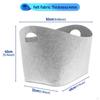 Collapsible Felt Storage Basket Shelf Organizer Box Large 4mm Thick Laundry for Clothing,