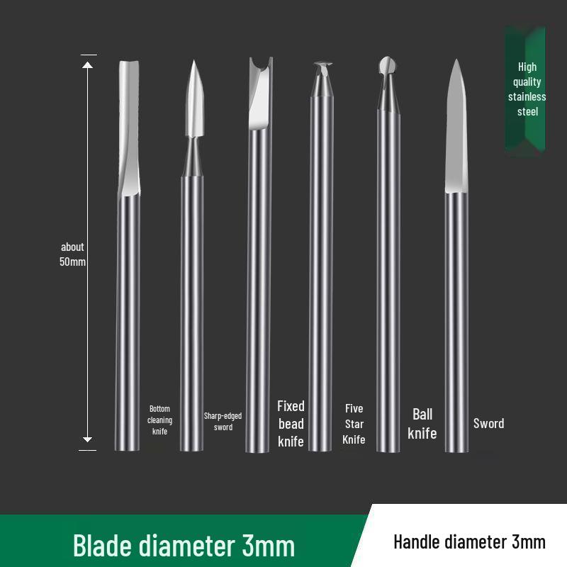 Electric Engraving Tool Set: Dental Machine, Engraving Knife, Steel Drill Bit, Walnut & Wood Carving, Woodworking Scribing & Sword Knife.