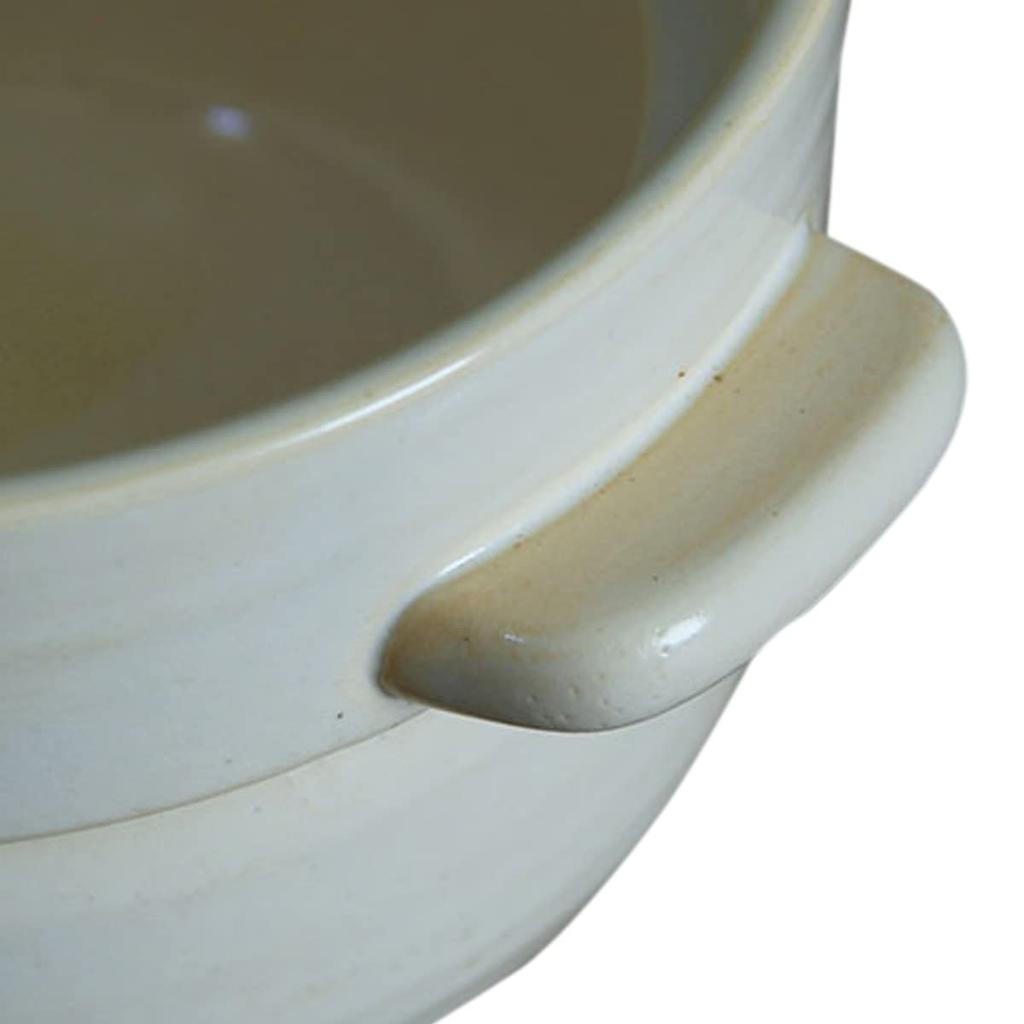 Kamoshika Tool Shop Rice Pot, 3-cup, White