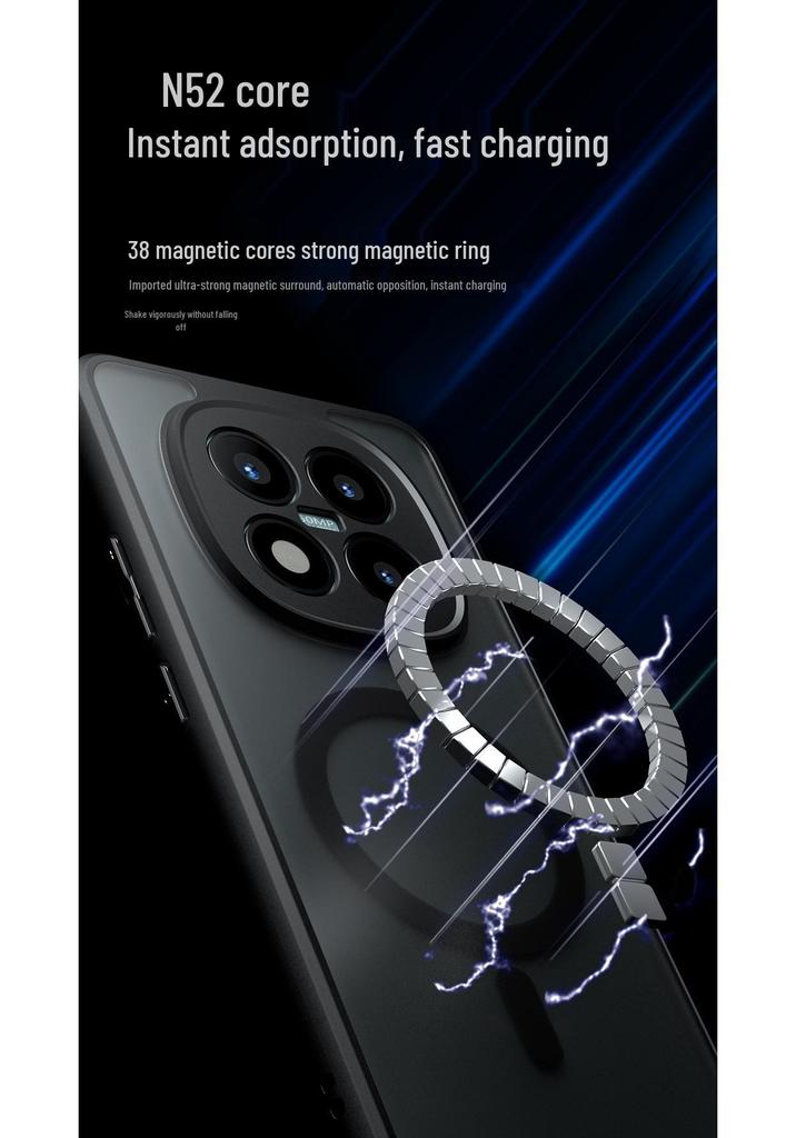 Magnetic Semi-Transparent Matte Protective Case for Redmi K90 Max, Xiaomi 17U, and POCO X8 Pro