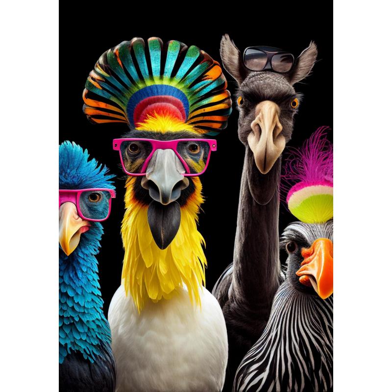 

Забавные зебры в очках Холст Постер Настенное искусство Картины Полосатые животные Картины Принты Настенная живопись для гостиной Домашний декор 21*30cm No Frame