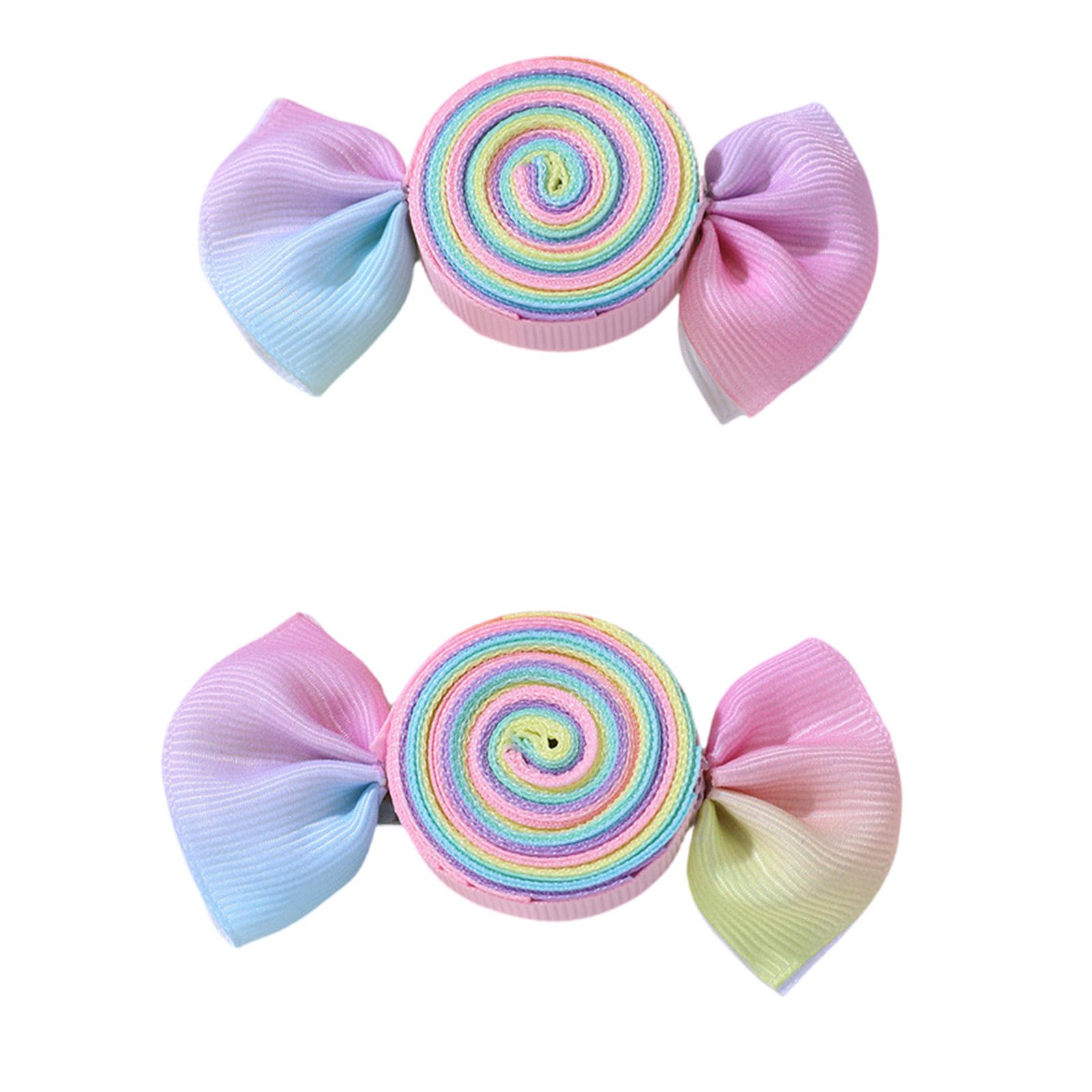 

2 шт. Очаровательная коллекция заколок для волос для девочек с яркими цветочными и фруктовыми дизайнами Легкая и практичная заколка разноцветный