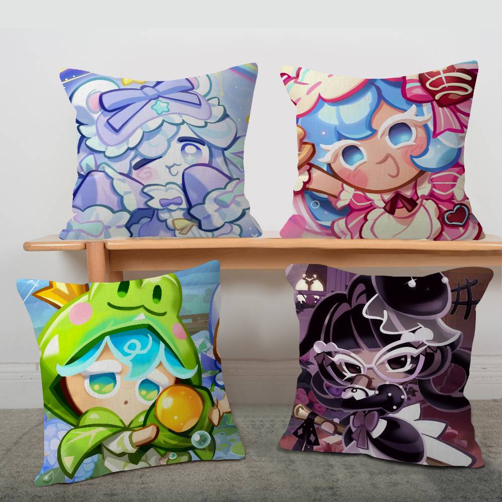 Cookie Run Kingdom Cushion Cover Car Throw Pillow Case For Sofa Car Christmas Gift Xcm Xcm