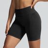 New Tight Yoga Pants, Cationic Quick Drying Fitness Pants, Seamless Jacquard Peach Hip Three Part Sports Shorts
