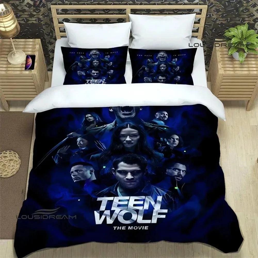 Teen Wolf Bedwäsche-Sets exquisites Bettwaren-Set Bettbezug Bettdecke Set Bettwäsche-Set Luxus Geburtstagsgeschenk