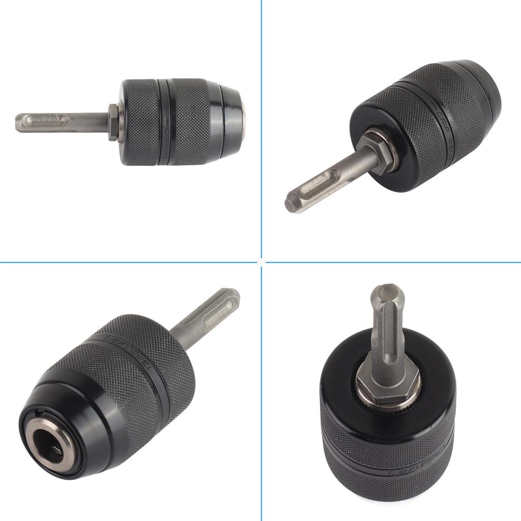 Keyless SDS Chuck Keyless Drill Chuck 2‑13mm Capacity Metal Keyless Lathe Drill Chuck Converter with SDS Adapter Accessories