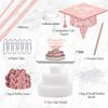 2025 Graduation Gifts 3 Tier Cake Filled with Cash Money Class of 2025 Graduation Decoration for Boys Girls High School College Grad Party Supplies
