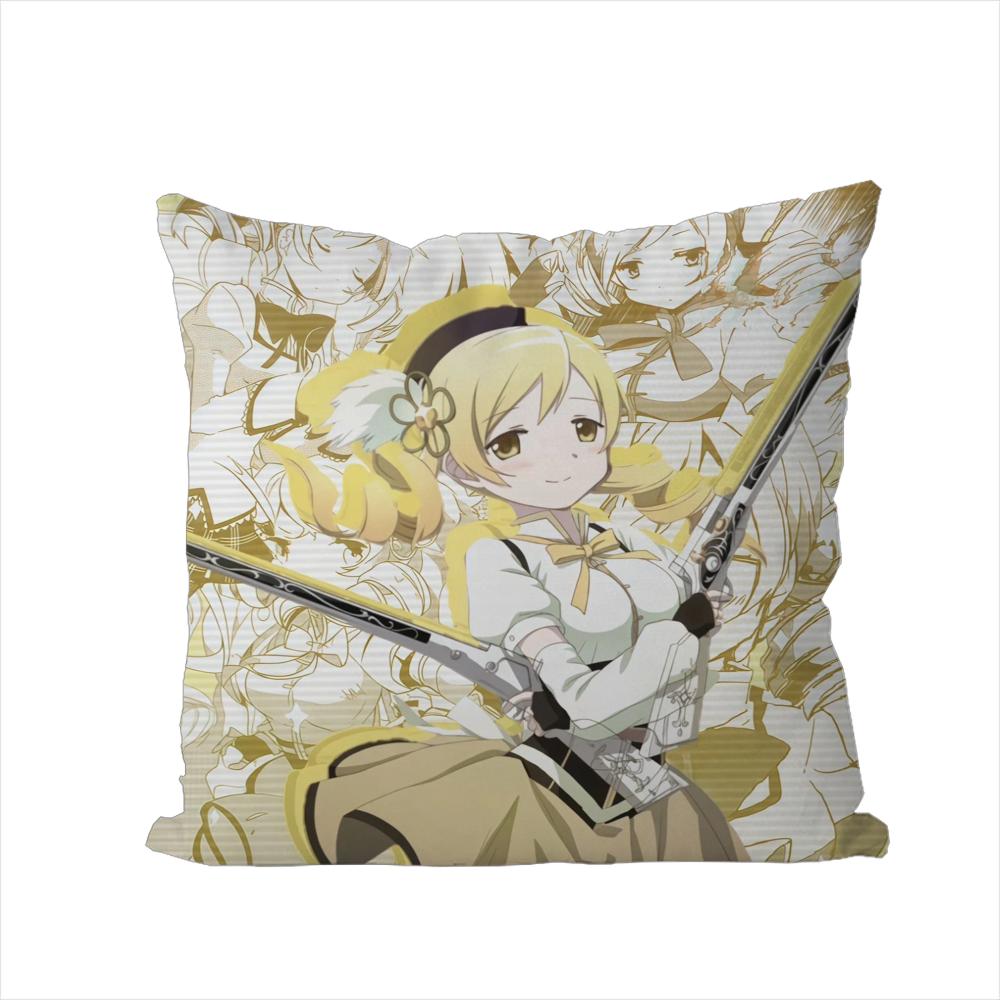Puella Magi Madoka Magica Pillow Case For Car Sofa Decorative Home Doublesided Print Plush Square Throw Pillow Cushion Cover