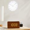 Projection Alarm Clock for Bedroom 180° Rotatable Projector On Ceiling Duals Loud Alarm Clock Electric Digital Clock
