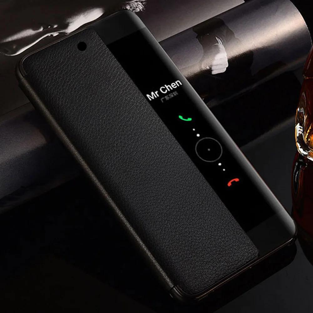 Étui Smart View Pour Huawei P30 Lite P30Pro P40 Pro P50 Veille/Réveil Automatique Couvercle à Rabat Étuis de Téléphone Pour Huawei P20 Pro Fundas Capa For Huawei P20 Pro