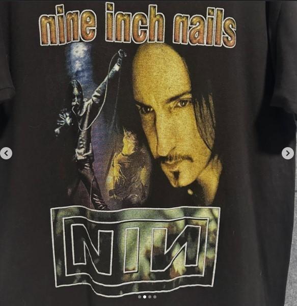 Nine Inch Nails rock band unisex classic style black t-shirt QT7071 S
