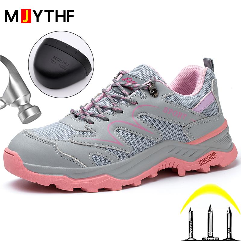 High-Quality Safety Shoes For Women Anti Smashing Anti Piercing Work Shoes Breathable Indestructible Shoes Security Boots Women