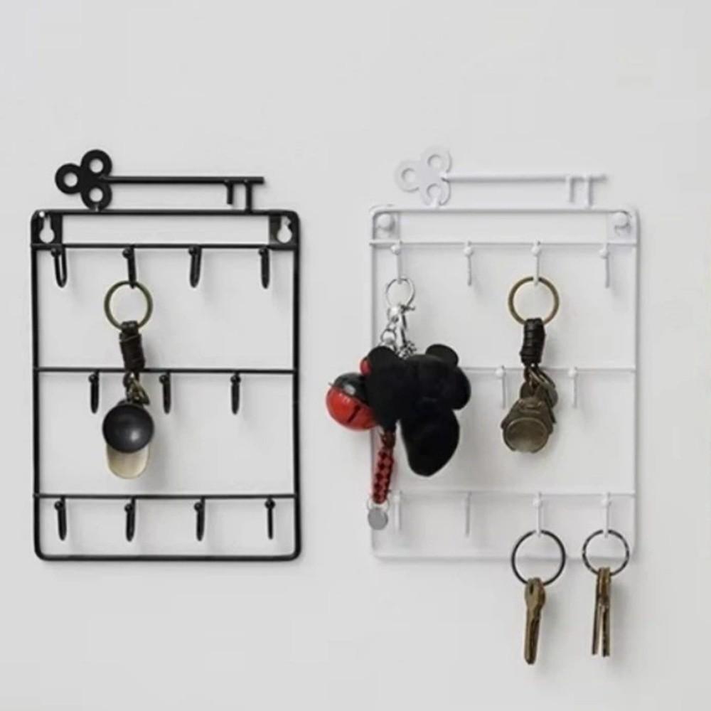 Iron 11 Key Hooks Modern Style Storage Hook  For Entryway Kitchen Office Decor