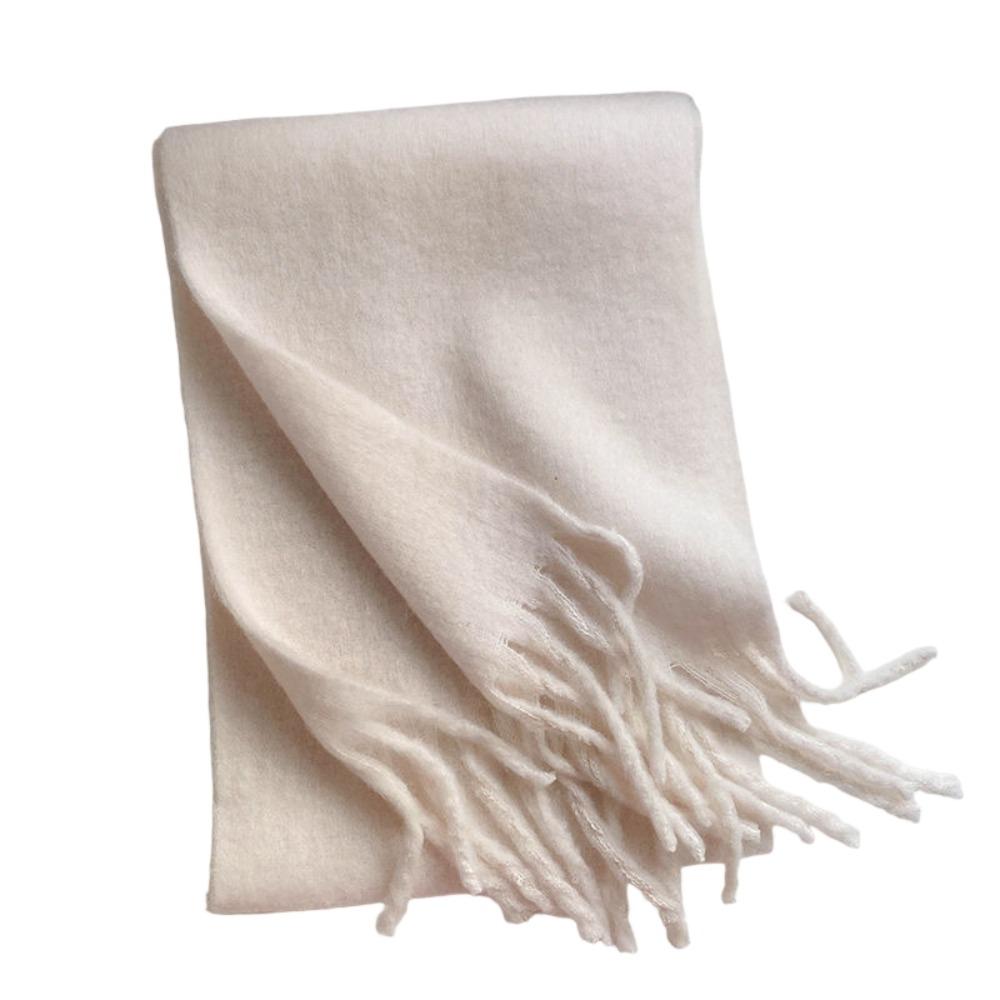 Macaron Solid Color Warm Neck Scarf Korean Style Winter Cashmere Shawl  Women