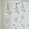 Shell Star Nautical Sailboat Wind Chime Tassel Hanging Ornaments Small Boats Models  Home Decor