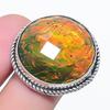Yellow Triplet Opal Gemstone 925 Sterling Silver Jewelry Ring Size 7