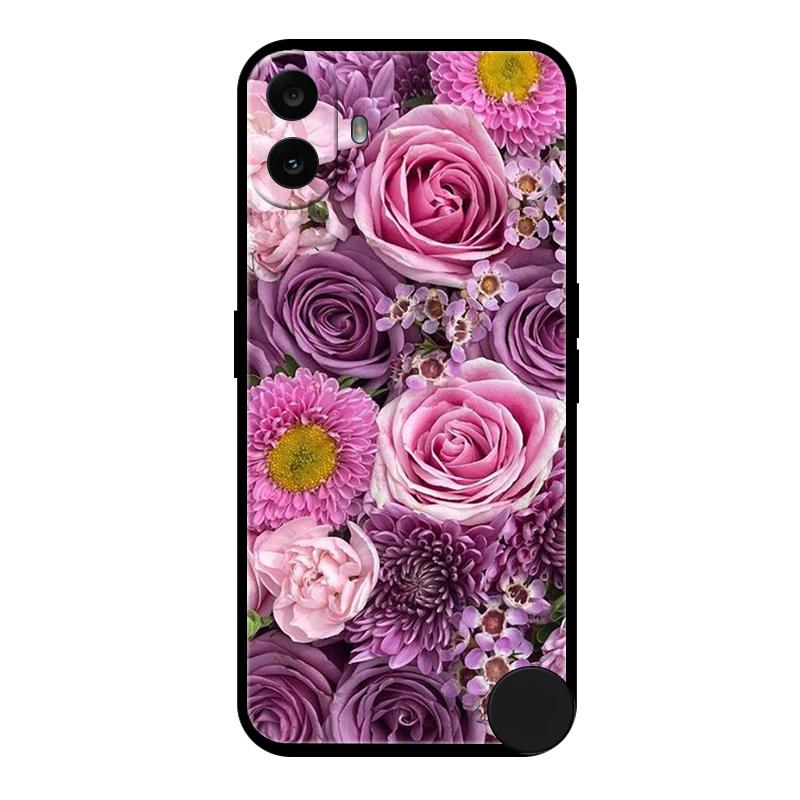 Case For Nothing CMF Phone 1 Case Silicone Protective Cover for Nothing CMF Phone 1 One Bumper Protector Flowers Fundas Coque