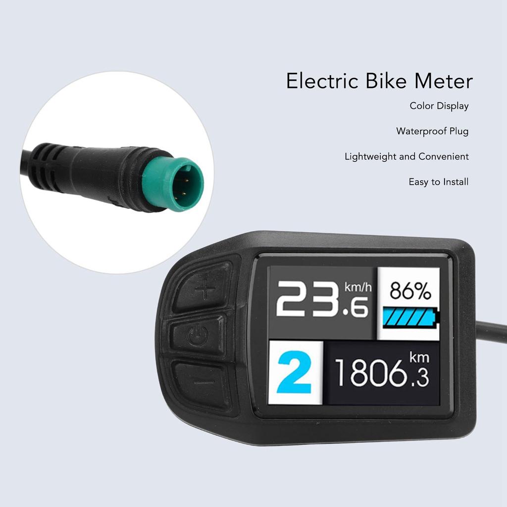 Electric Bike Display UKC1 ABS Electric Lithium Assisted Conversion Accessories Electric Bike Meter Control Panel