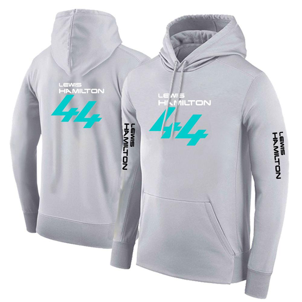 Jezdec F1 Lewis Hamilton Digitální 44 Pánská jednobarevná mikina   Podzim Vysoce kvalitní Ležérní pohodlná mikina Fleecový pulovr