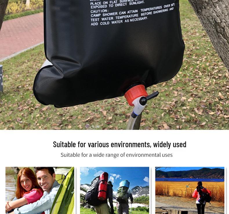 40L Solar Shower Bag for Camping & Outdoors