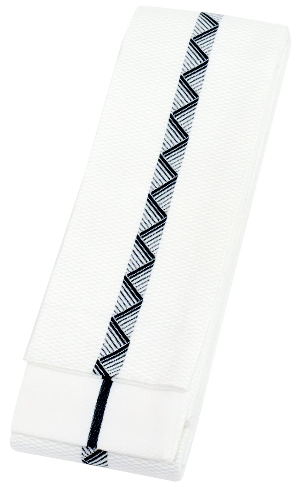 

[Ai-Ai] Men s Obi (Sash) - Yashima Pattern, Standard Length 4m, Auspicious Design, Made in Japan, Kiryu Textile (White)
