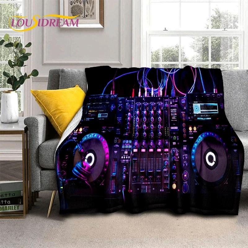 3D Vinyl Record Music DJ Screen Tape Soft Blankets,Keep Warm Throw Blanket Comfortable Blanket for Picnic Beds Sofa Home Bedroom