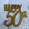 10th, 20th, 30th, 50th Birthday Hot Stamping Cake Topper Decoration Insert Card Party Supplies