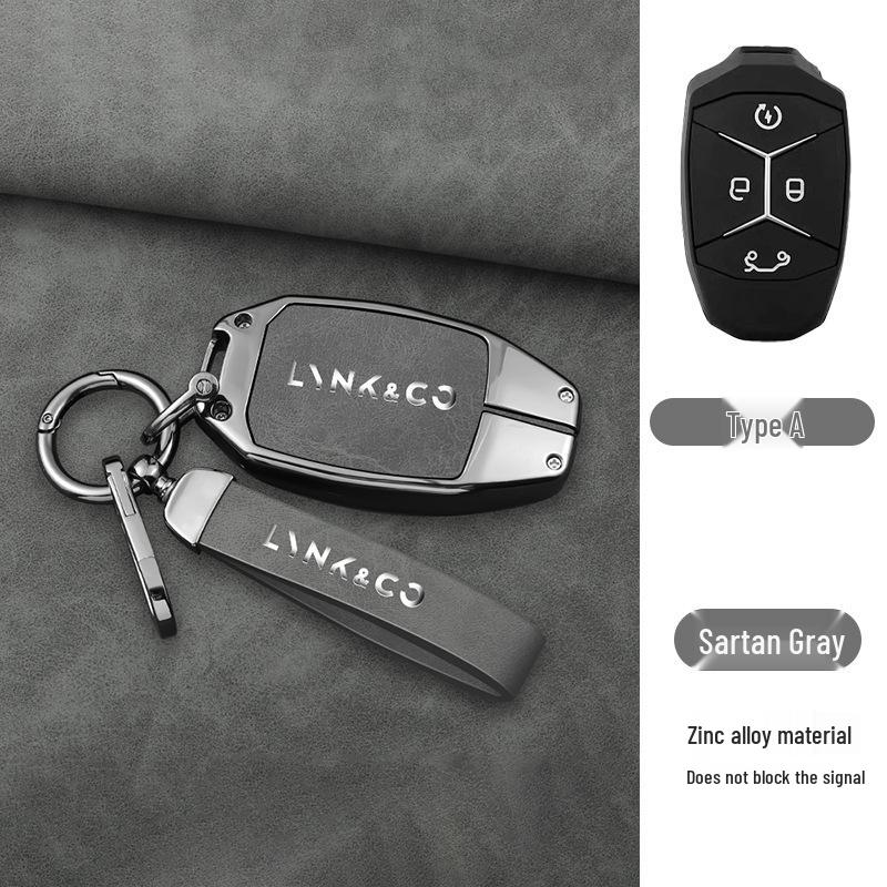 Lynk & Co 03 Schlüsselhülle für Advanced Hatchback mit Herren-Emp-Tasche, Schale und Schnalle