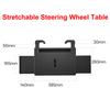 Car Steering Wheel Tray Table Folding Laptop Desk Adjustable Food Desk Water Cup Computer Bracket Phone Mount Auto Accessories
