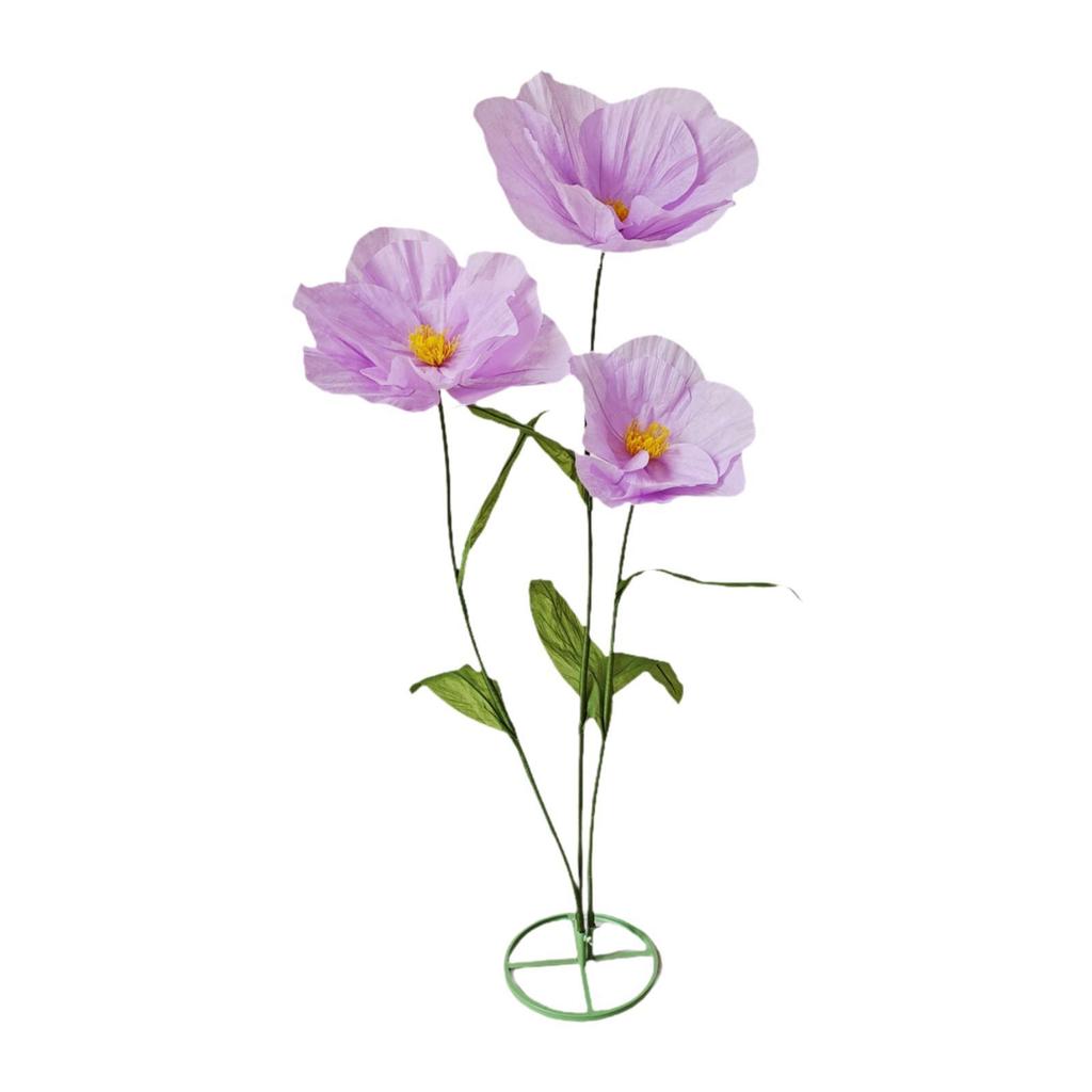 Handcrafted Paper Flower Height 1.7M Lifelike with Stem Large Artificial Flower for Archway Wedding Nursery Wall Ceremony Party