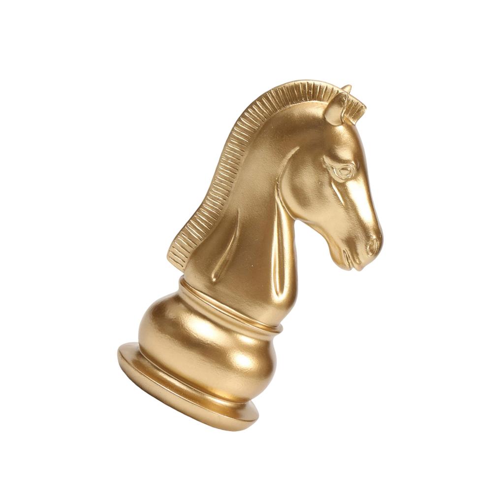 Statua Pezzo Scacchi in Resina Regina Cavallo Scultura Figure da Collezione Ornamento da Tavolo per Decorazioni Casa Ufficio