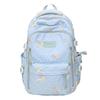 Stylish And Cute Bow Backpack Women'S Fresh Puffs Class Schoolbag Primary School Students Lightweight Weight Weight Reduction Backpack