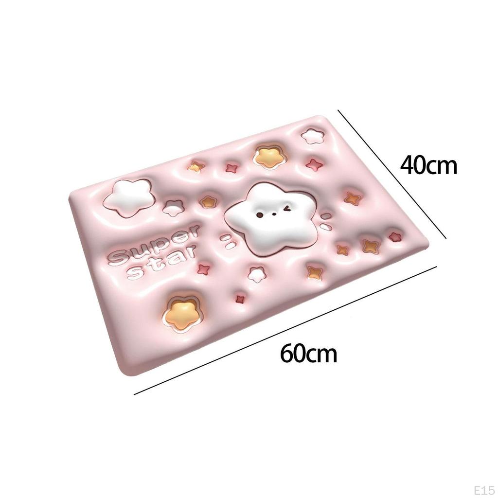 Floor Mat, Super Absorbent Bath Quick Cute Blossom Resistant 3D Floral Bathroom Carpet, for