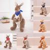 Pluche kangoeroe moeder en kind met zachte kristalvulling, ideaal als cadeau voor kinderen.