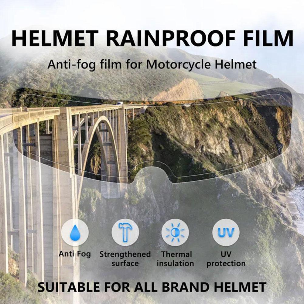 Universal Motorcycle Helmet Clear Patch Film Anti-fog And Rain Film Nano Coating Sticker Film Helmet Motocross 1PC